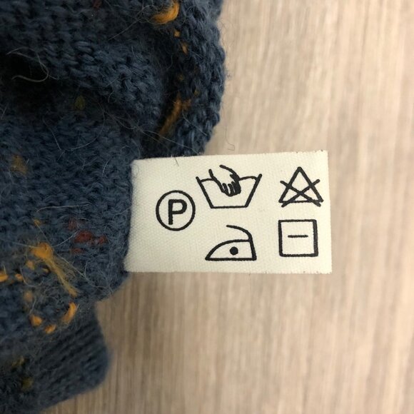 Premium Alpaca Crewneck Sweater Size Small 100% Alpaca Blue Pullover Knit Top - Picture 11 of 11